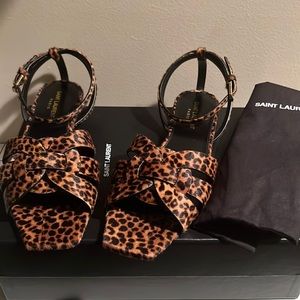 Yves Saint Laurent Tribute Pony All over Sandals